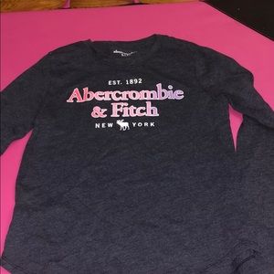 navy blue long sleeve shirt